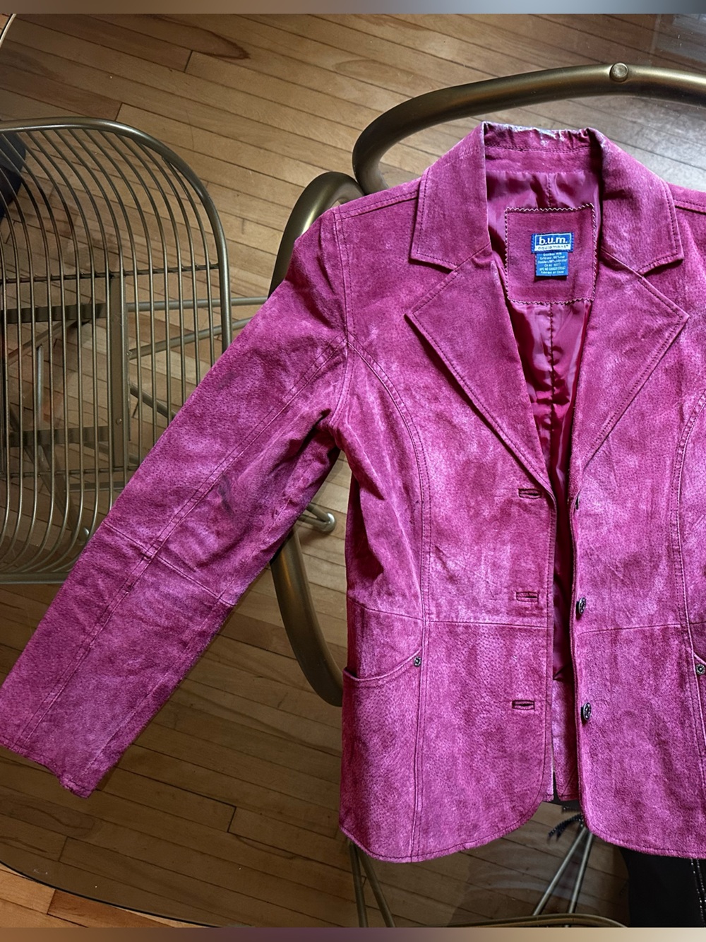 Vintage B.U.M. Equipment Suede Blazer Jacket